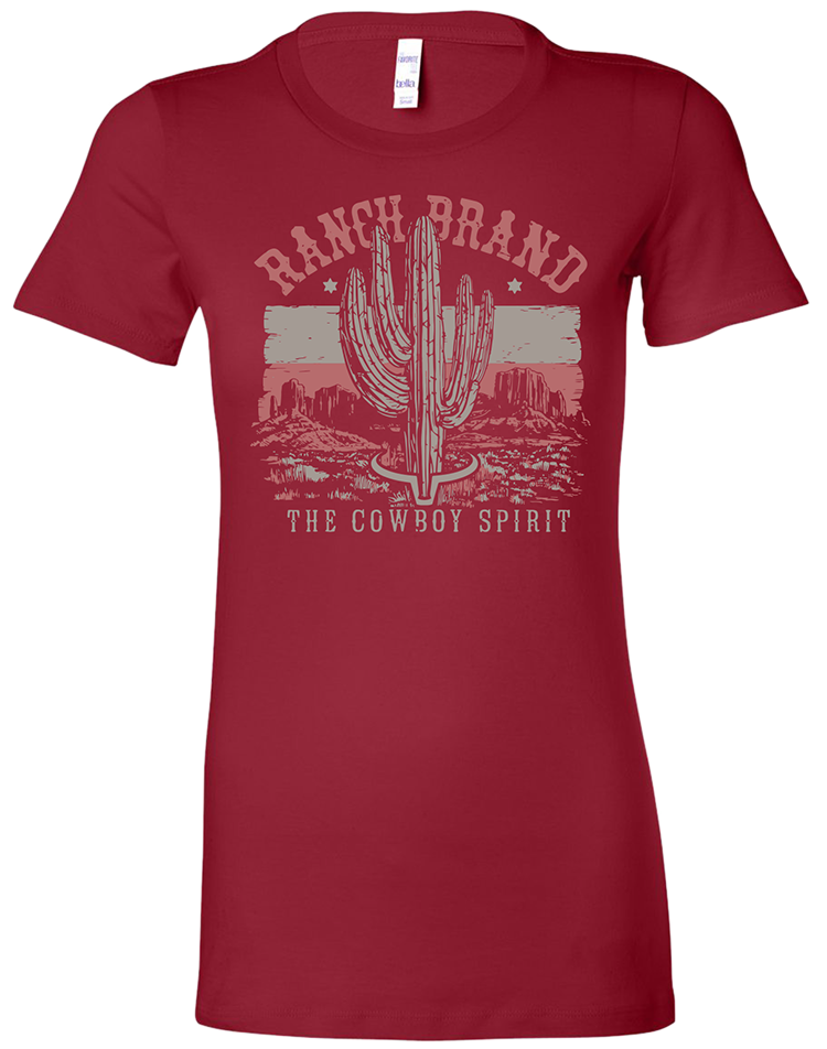 Ranch Brand | Women T-Shirt Cactus 3 | Red