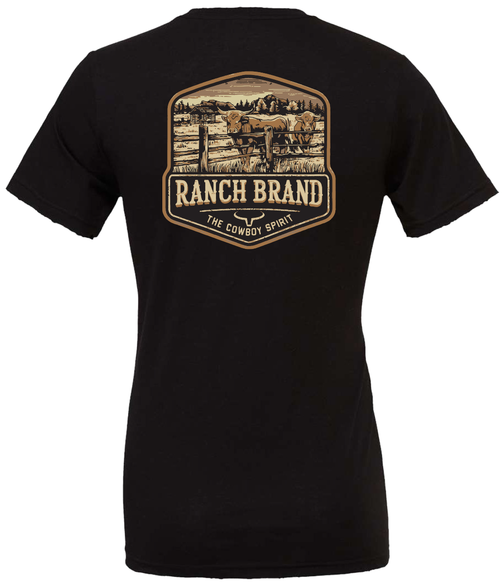 Ranch Brand | T-Shirt Homme Steer | Noir