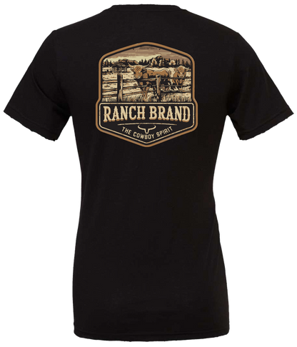 Ranch Brand | Men T-Shirt Steer | Black