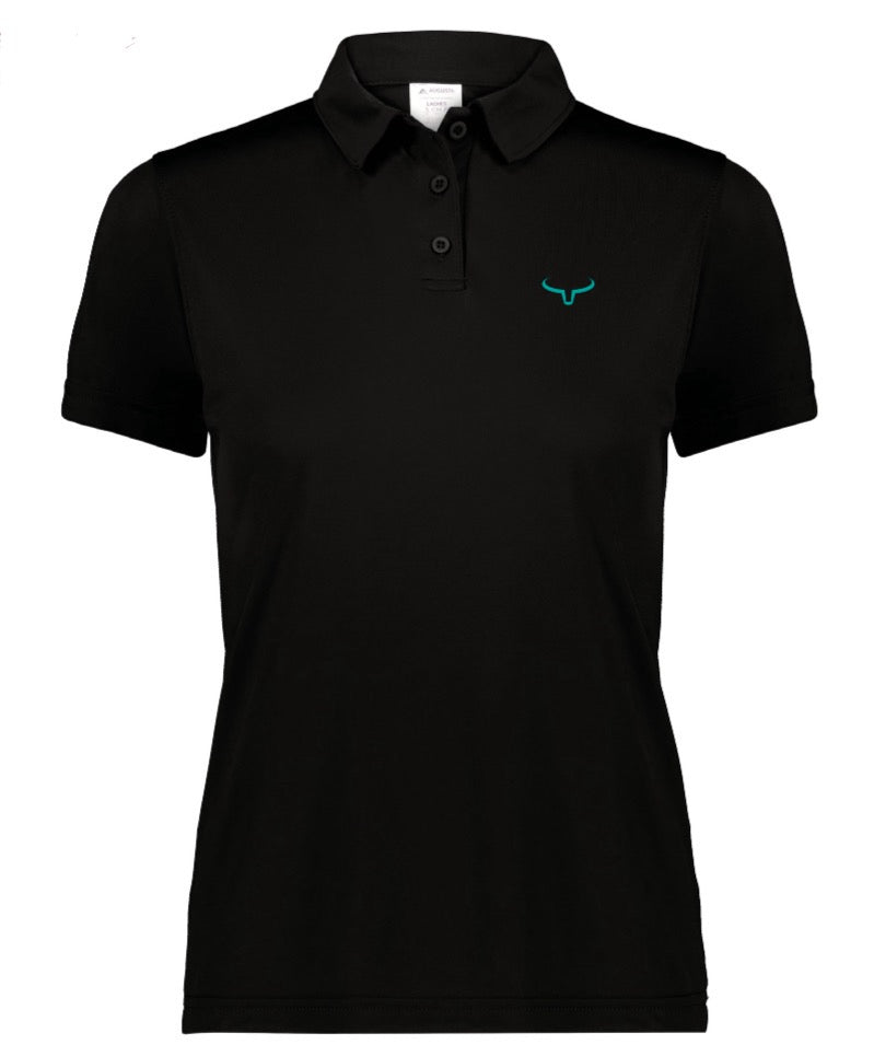 Ranch Brand | Women's Polo | Black & Turquoise