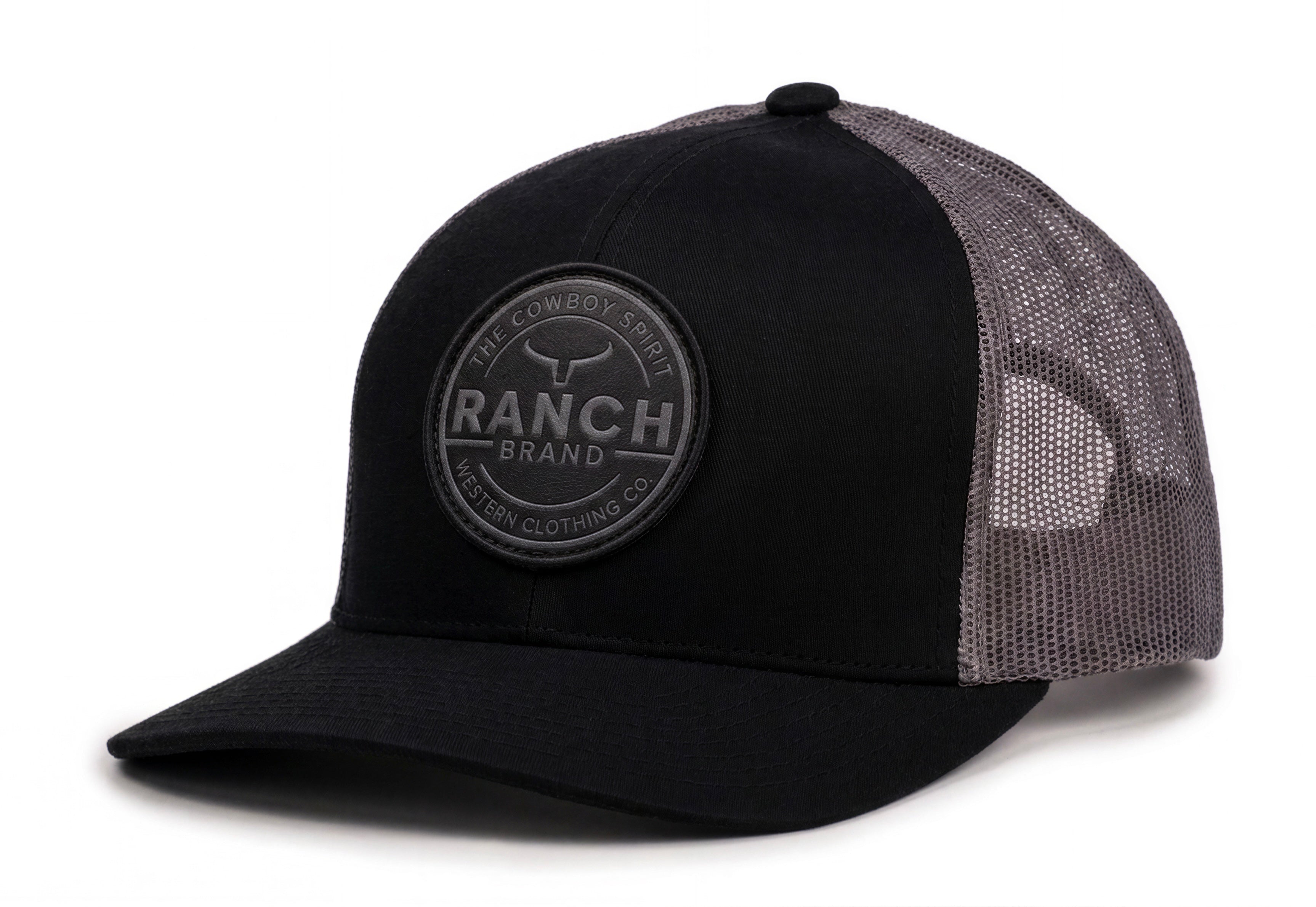 Casquette Patch Round | Noir &amp; Mesh Silver | Silver