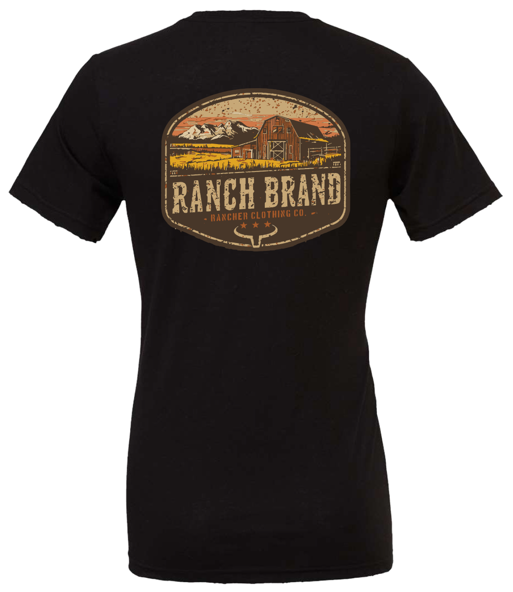 Ranch Brand | Men T-Shirt Barn 2 | Black