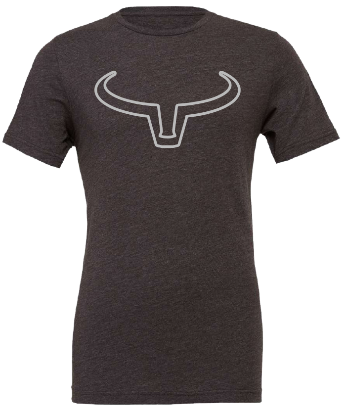 Ranch Brand | T-Shirt Homme Outline | Gris Foncé &amp; Gris Pâle