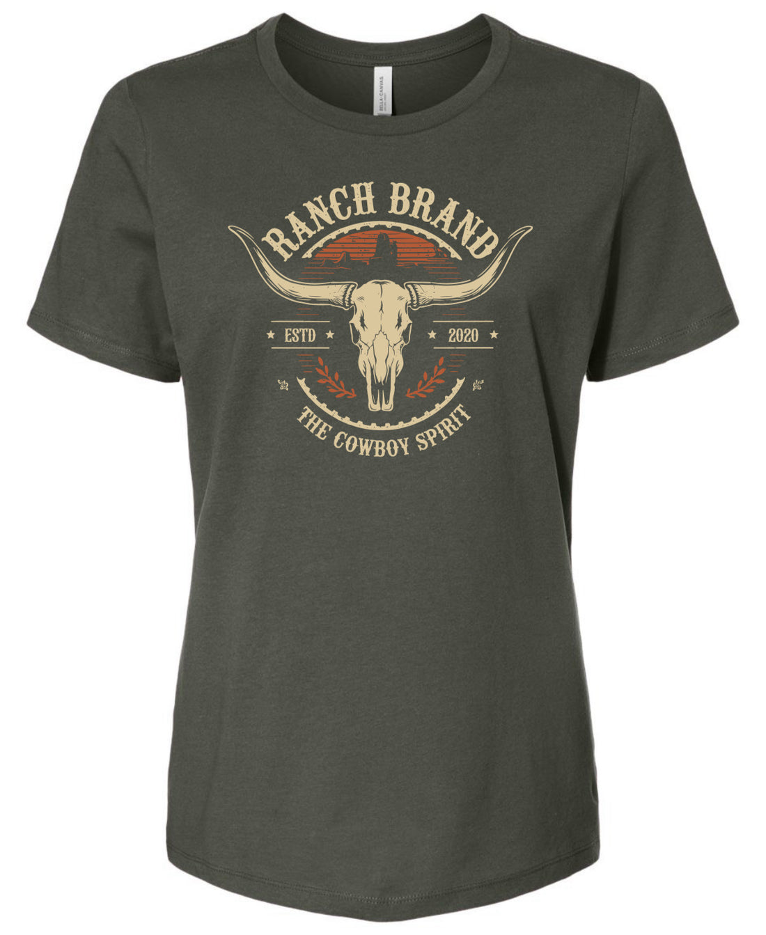 T-Shirt Femme Desert Skull Army Ranch Brand