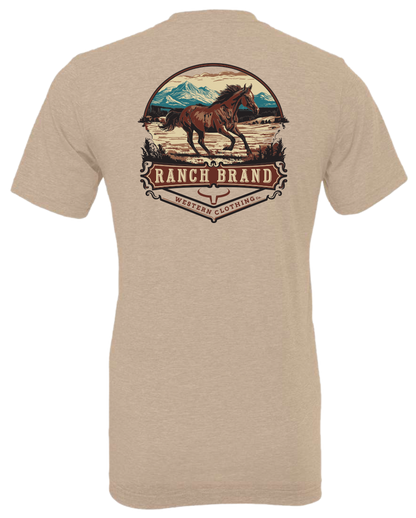 Ranch Brand | T-Shirt Homme Horse 2 | Tan