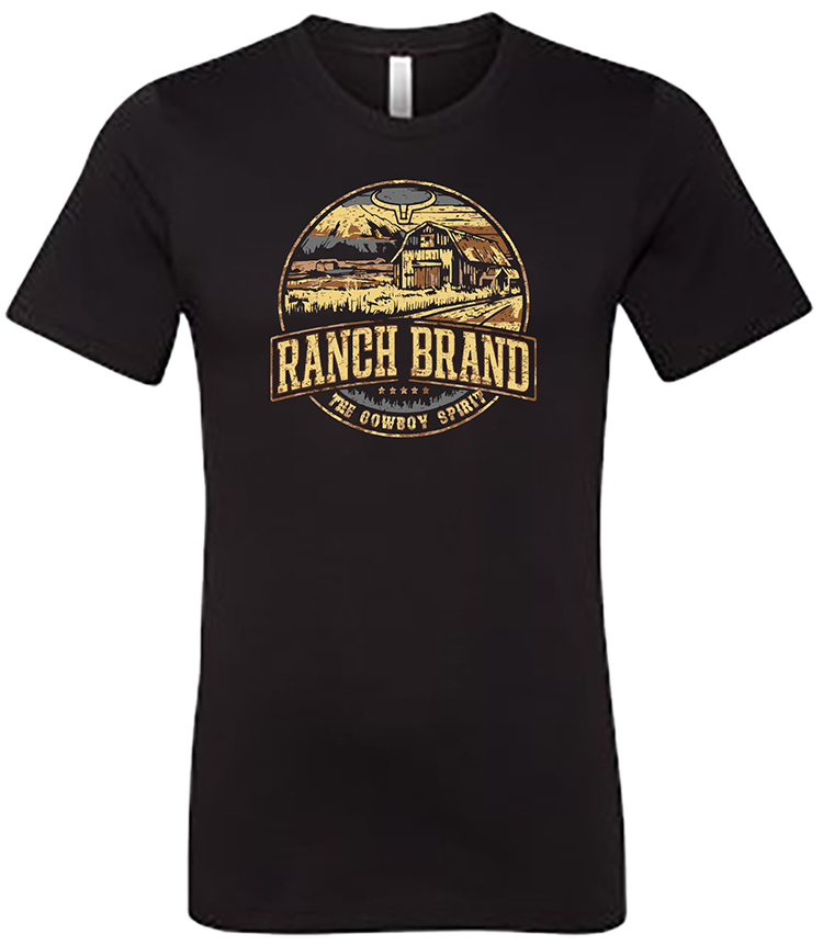 Ranch Brand | Men T-Shirt Barn 1 | Black