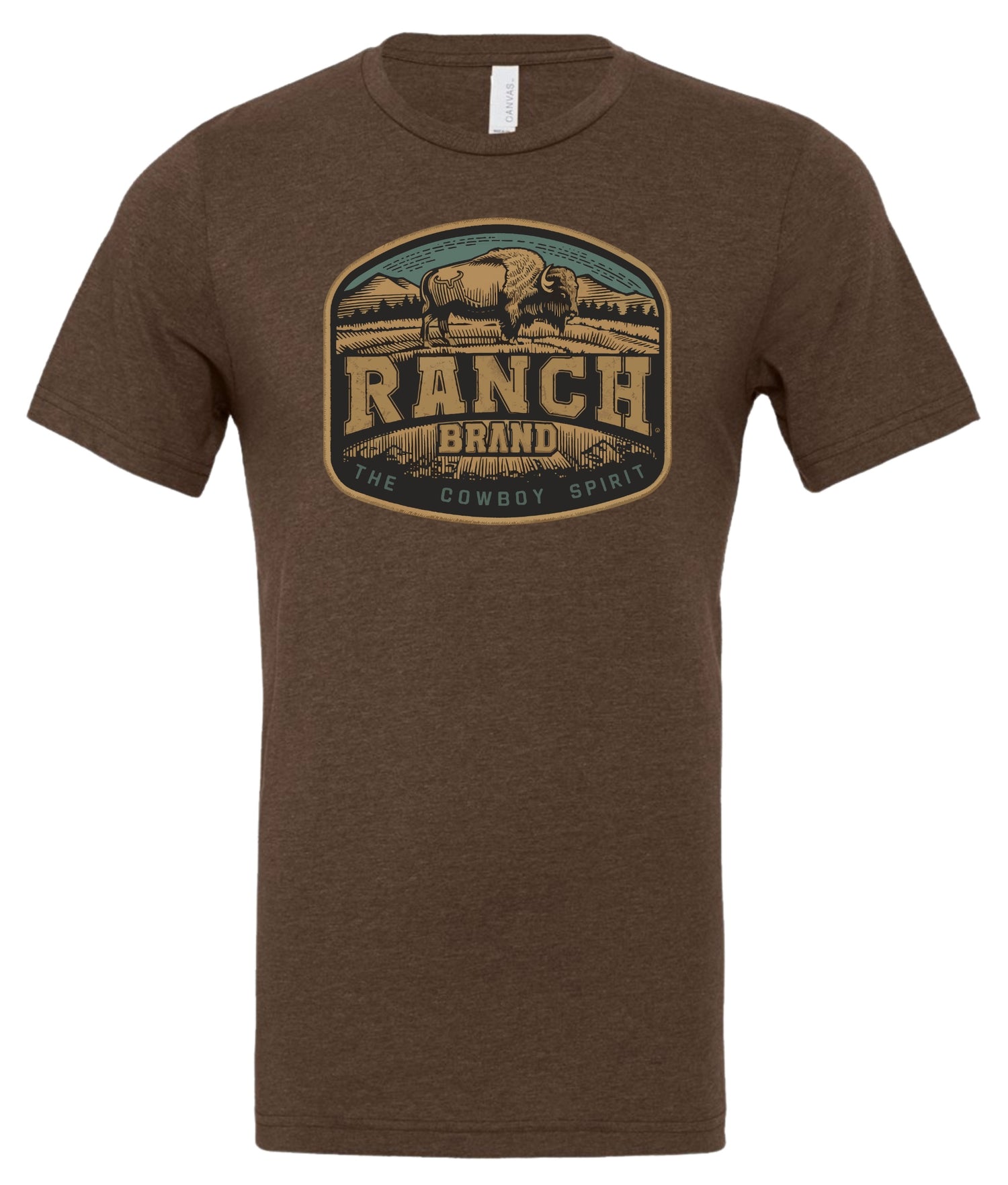 Ranch Brand | T-Shirt Homme Bison 3 | Brun