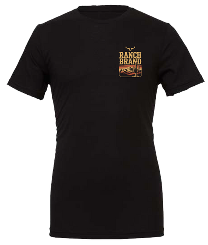 Ranch Brand | T-Shirt Homme Sunset | Noir