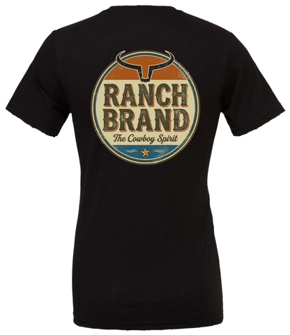 Ranch Brand | T-Shirt Homme Vintage | Noir