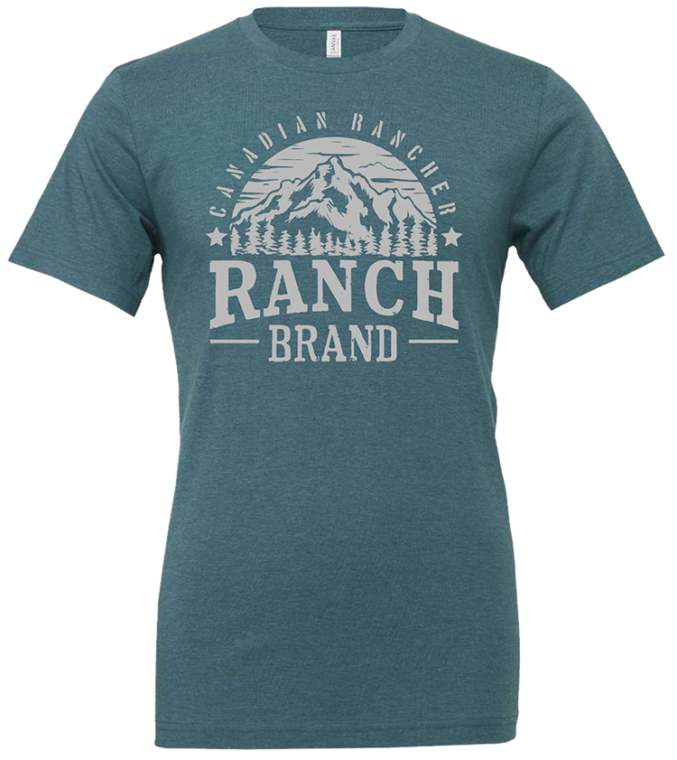 Ranch Brand | Men T-Shirt Mountain | Teal