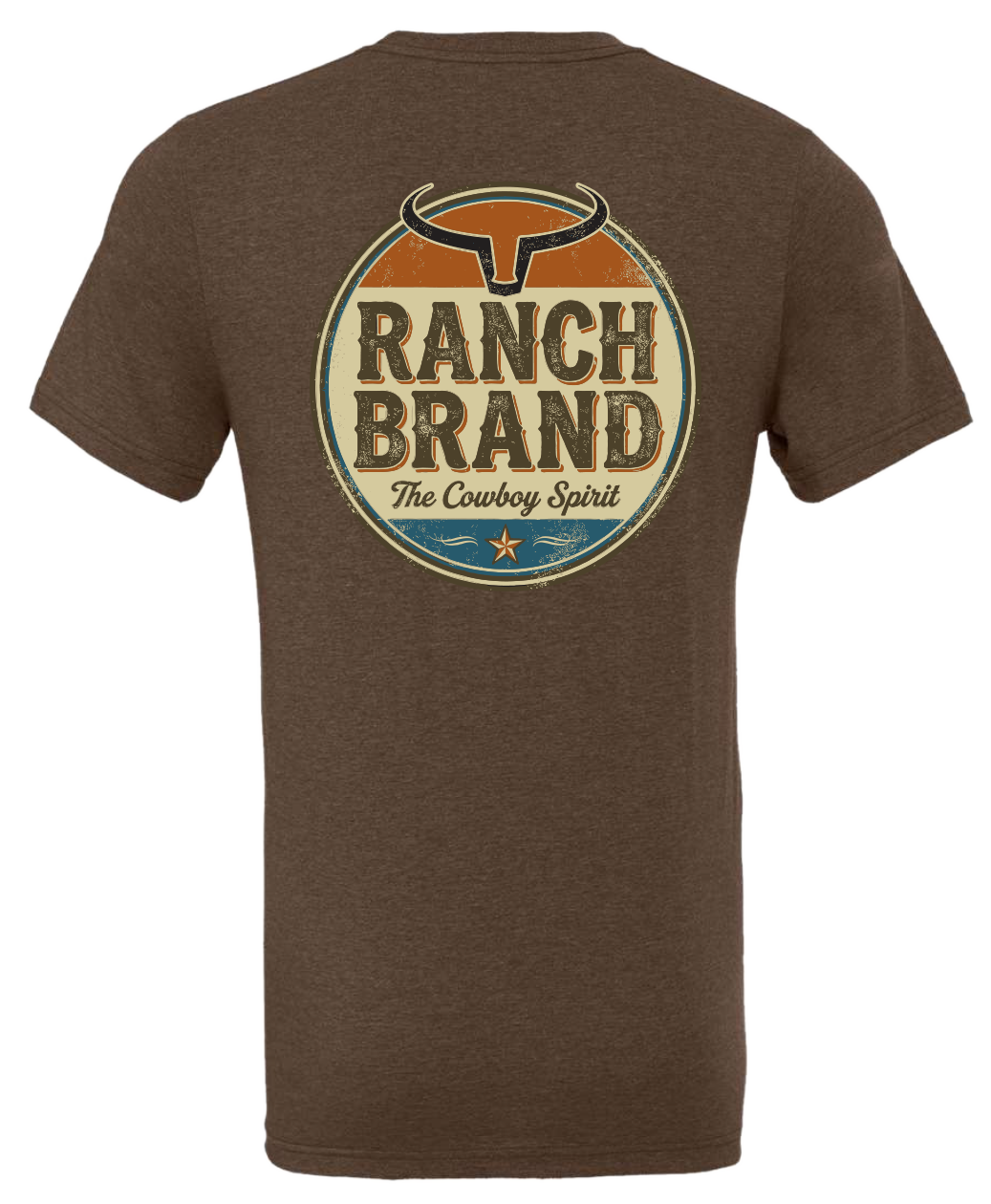 Ranch Brand | T-Shirt Homme Vintage | Brun
