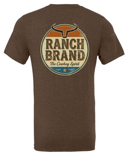 Ranch Brand | T-Shirt Homme Vintage | Brun