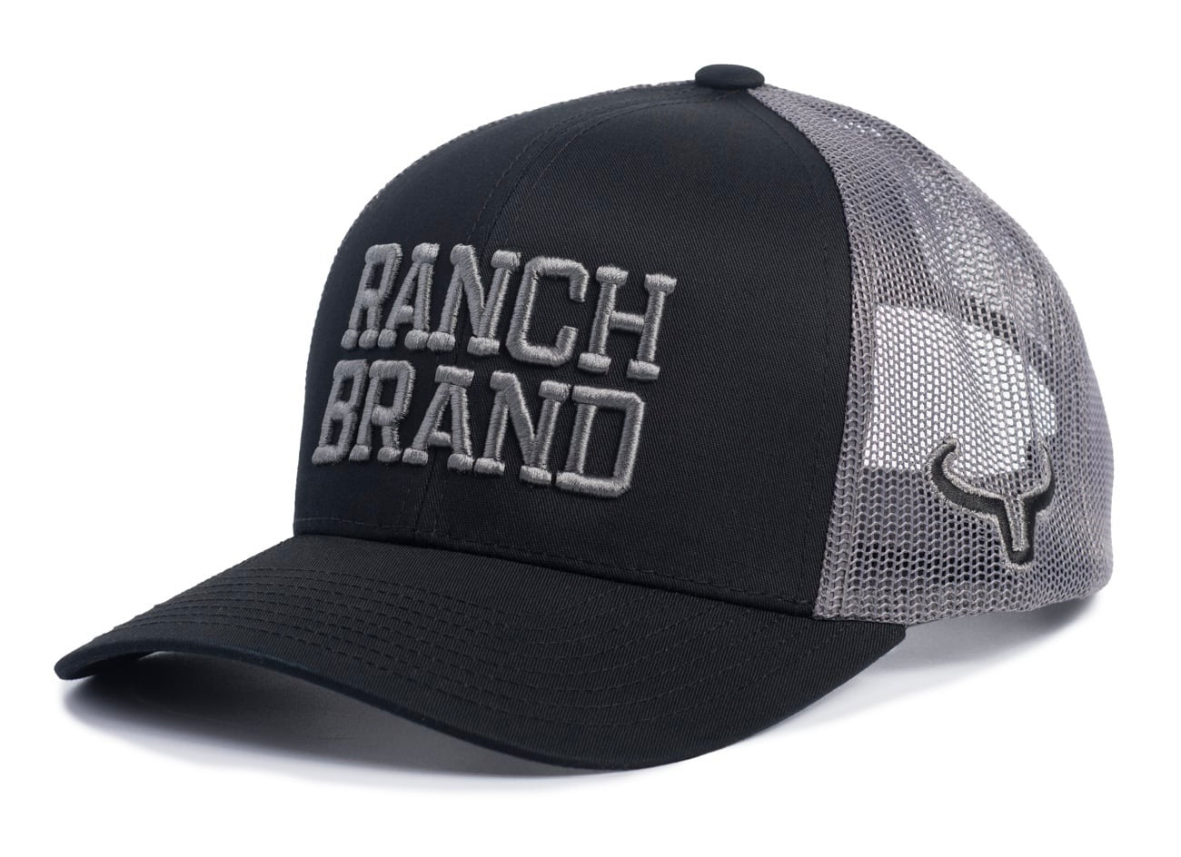 Big Ranch | Black & Graphite Mesh | Silver Logo – Ranch Brand Clothing