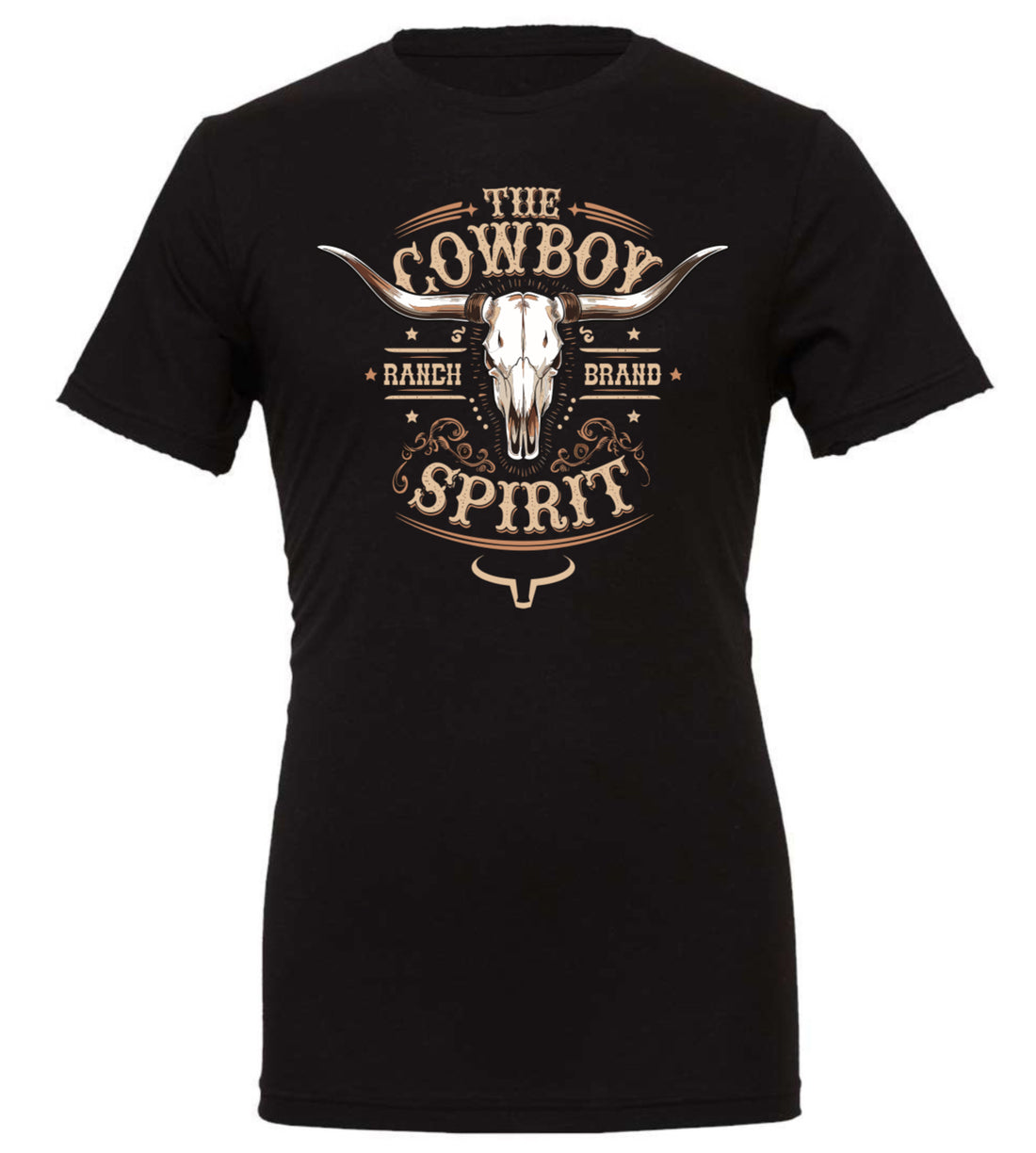 T-Shirt Homme Skull 5 Noir Ranch Brand