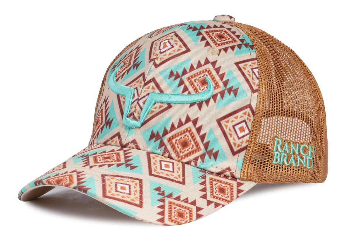 Casquette Ponytail Femme Aztec 4 | Logo Turquoise