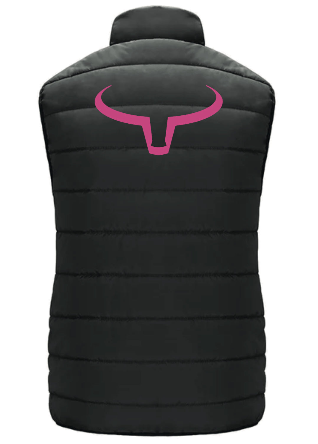 Ranch Brand | Lightweight Sleeveless Jacket for Women | Black Logo Pink