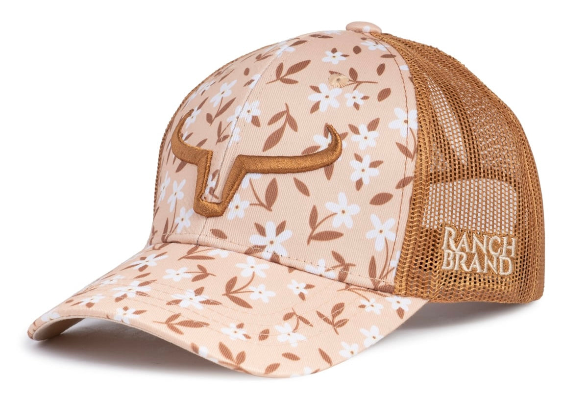 Casquette Ponytail Femme Fleur 37 | Logo cuivre