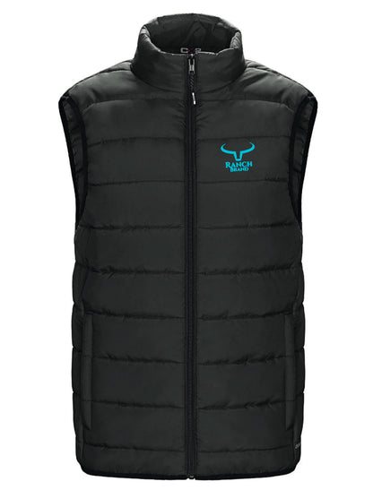 Ranch Brand | Lightweight Sleeveless Jacket for Women | Black &amp; Turquoise