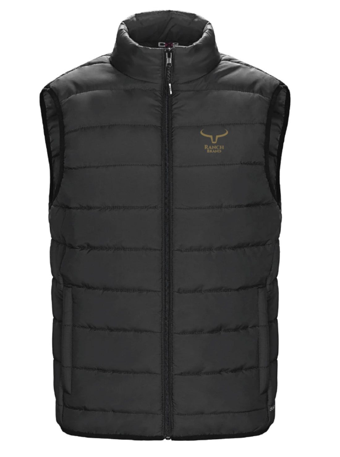 Ranch Brand | Lightweight Sleeveless Jacket for Men | Black &amp; Coyote Brown