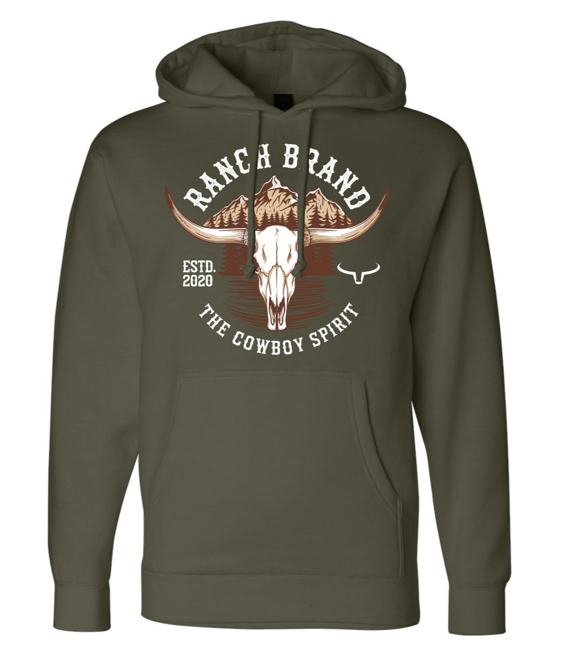 Hoodie Unisexe Skull 6 Army Ranch Brand