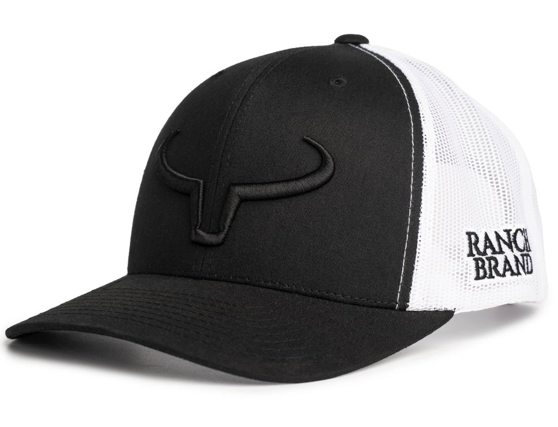 Rancher | Black &amp; White Mesh | Black Logo