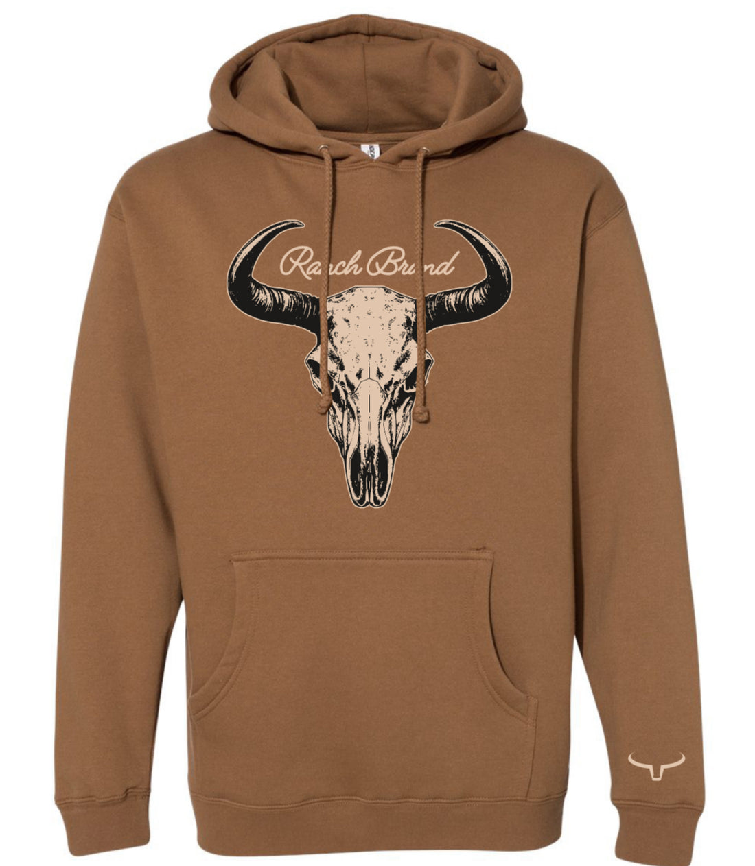 Ranch Brand | Hoodie Unisexe Big Skull  | Saddle