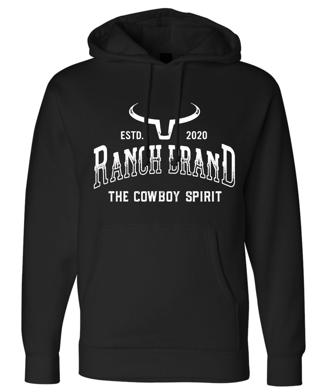 Ranch Brand | Hoodie Unisexe College  | Noir &amp; Blanc