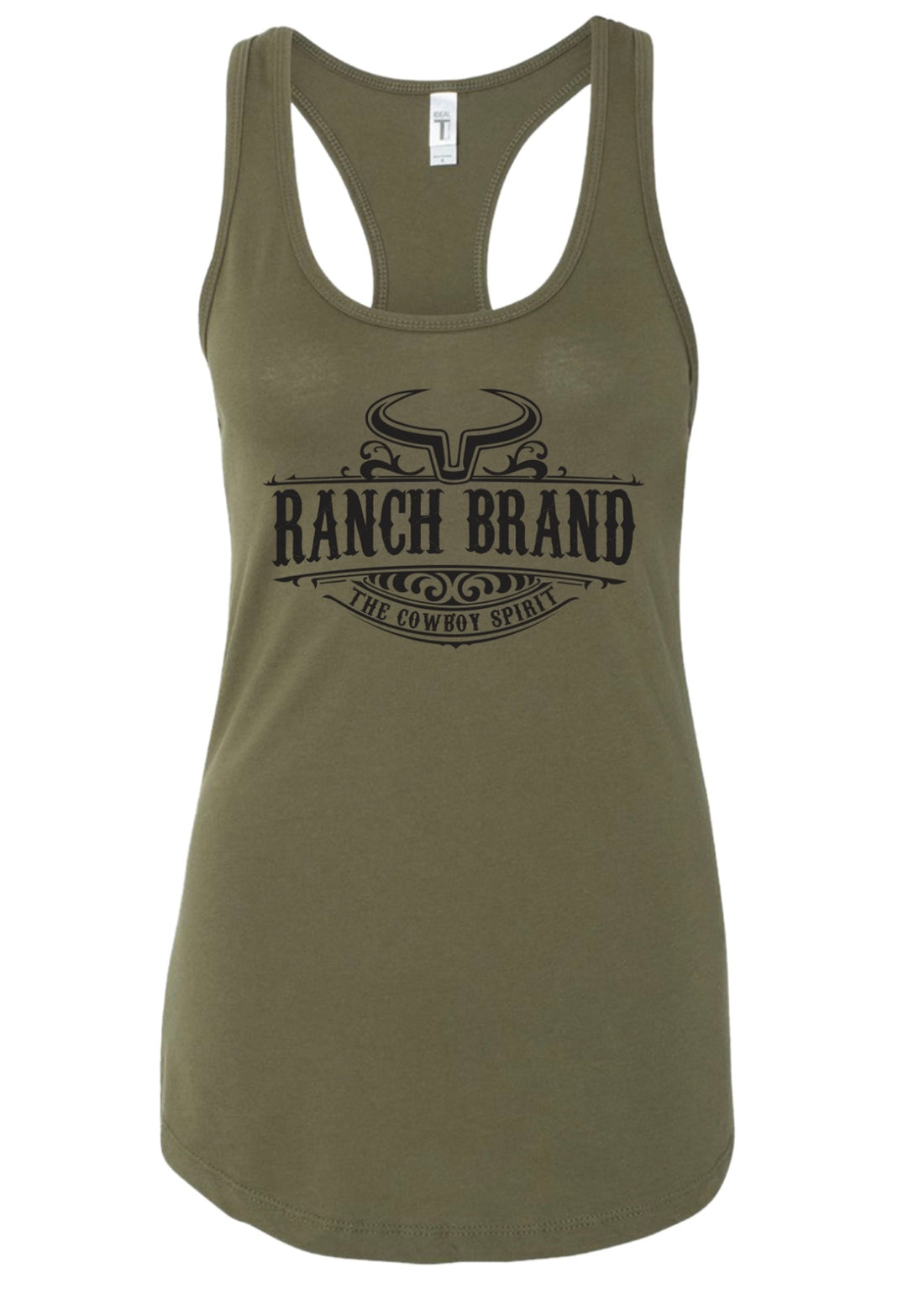 Ranch Brand | Tank Top Swirl Woman | Army &amp; Black