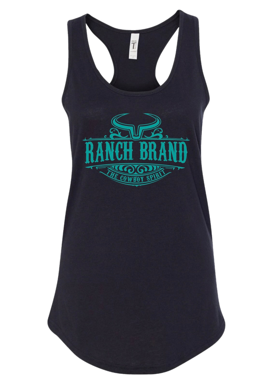 Ranch Brand | Camisole Swirl Femme | Noir &amp; Turquoise