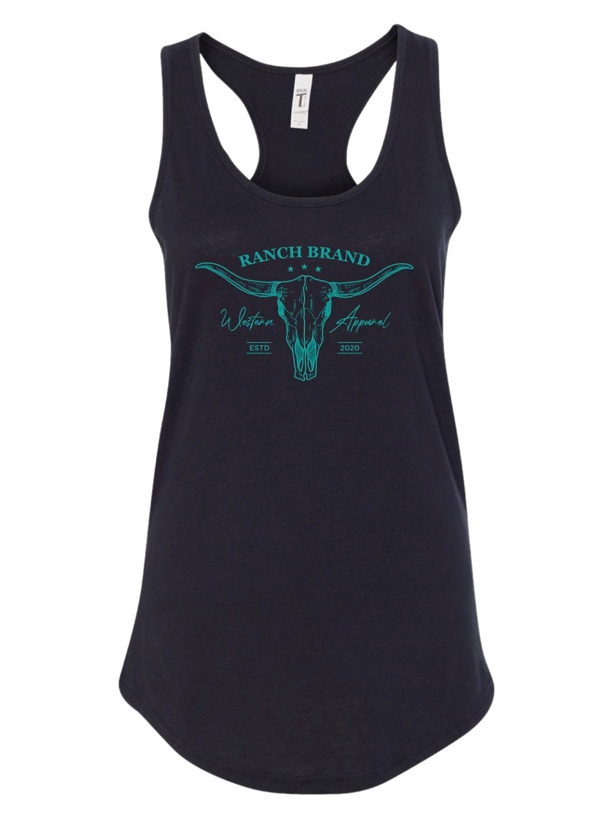 Ranch Brand | Camisole Skull 2 Woman | Black &amp; Turquoise