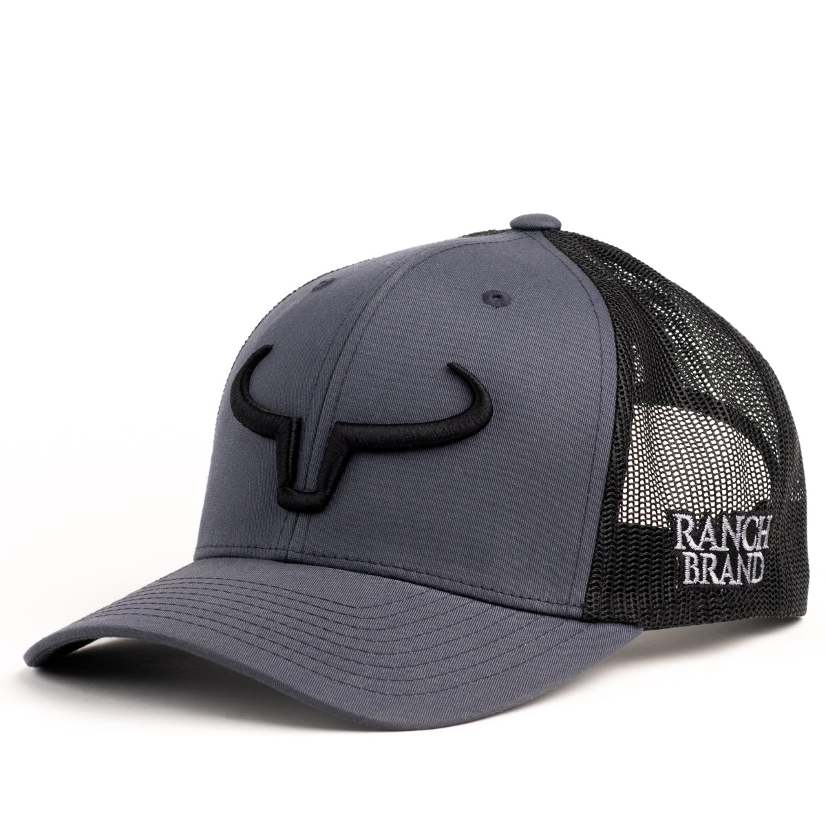 Rancher | Gris Foncé &amp; Mesh Noir | Logo Noir