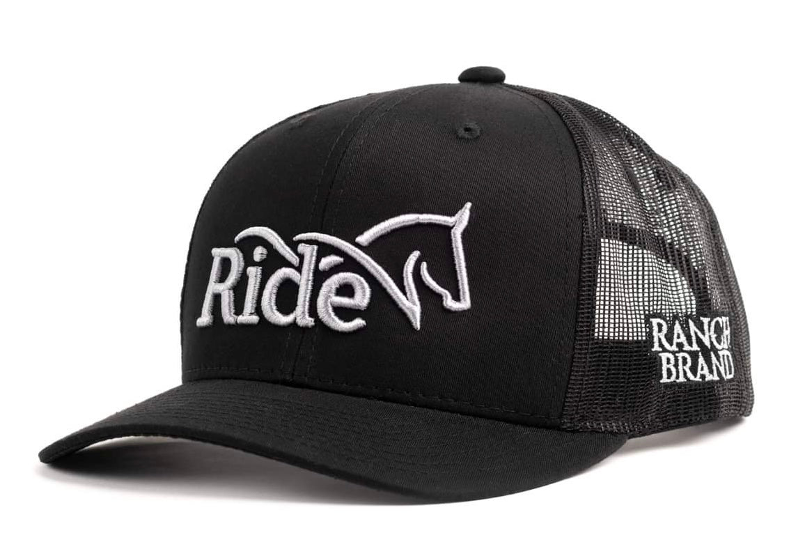Ride | Noir & Mesh Noir | Logo Silver