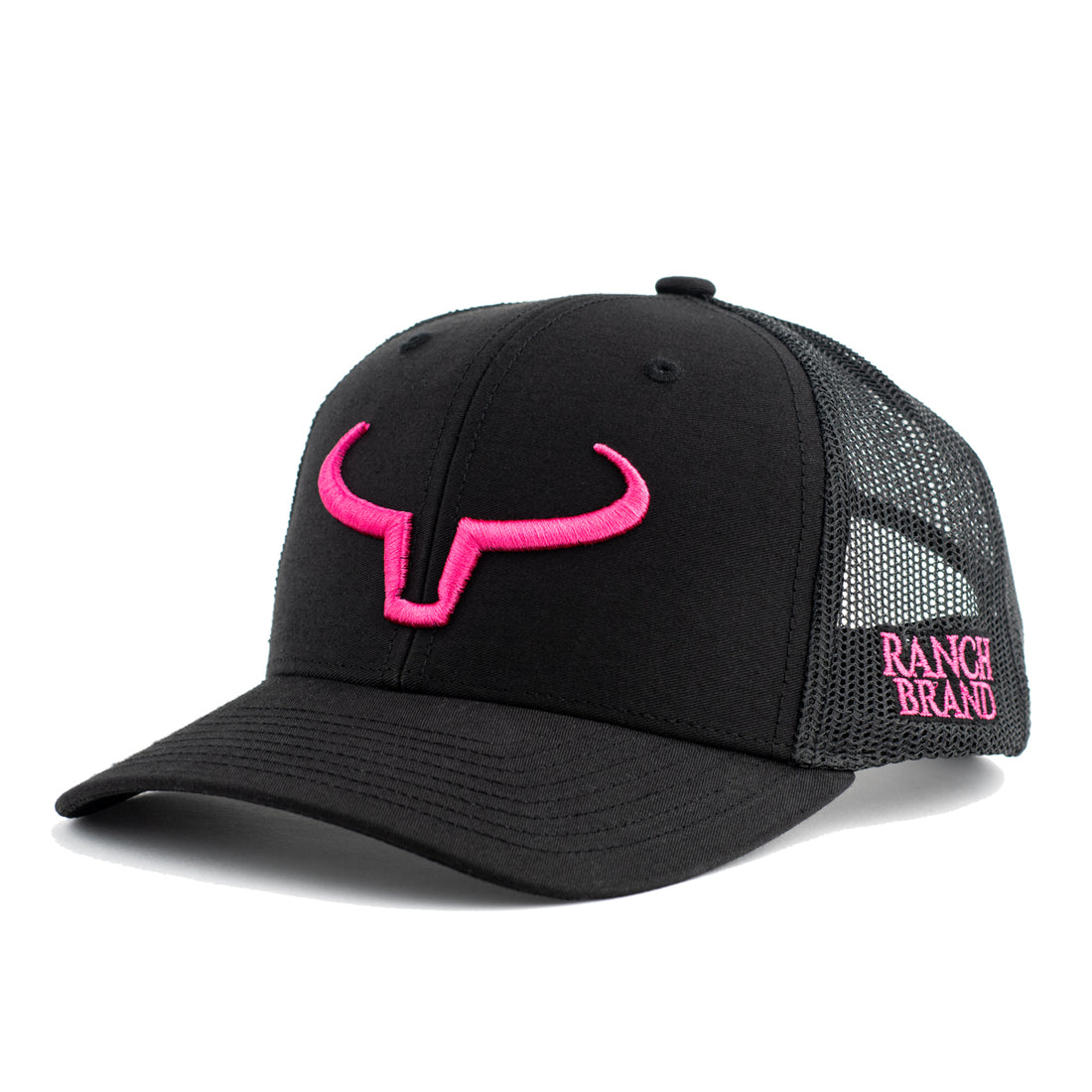 Rancher Enfant | Noir &amp; Mesh Noir | Logo Rose