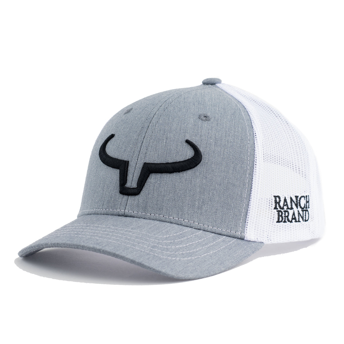 Child Rancher | Gray &amp; White Mesh | Black Logo