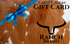 Carte cadeau Ranch Brand, fond peau d animal