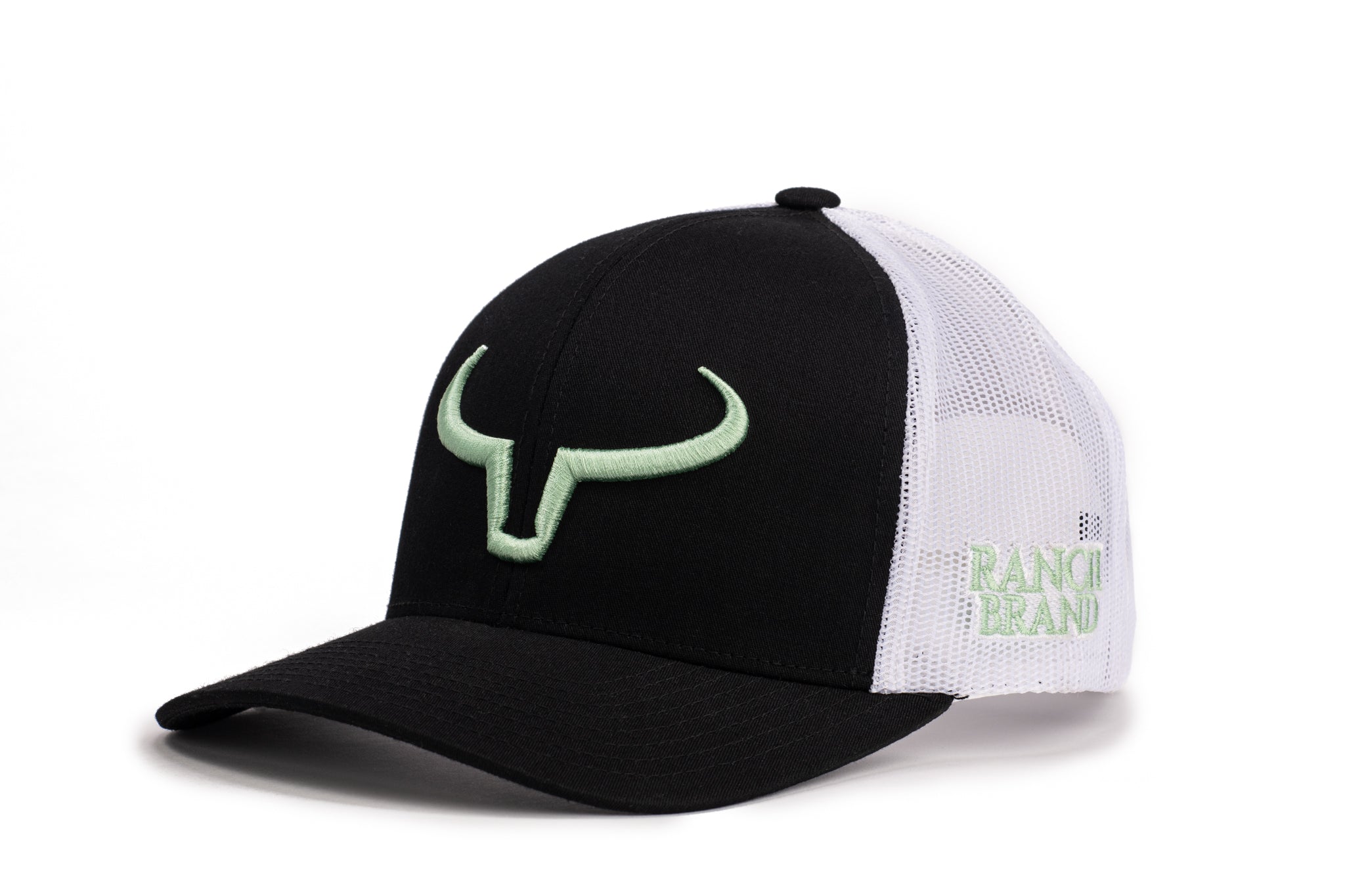 Rancher | Noir &amp; Mesh Blanc | Logo Menthe