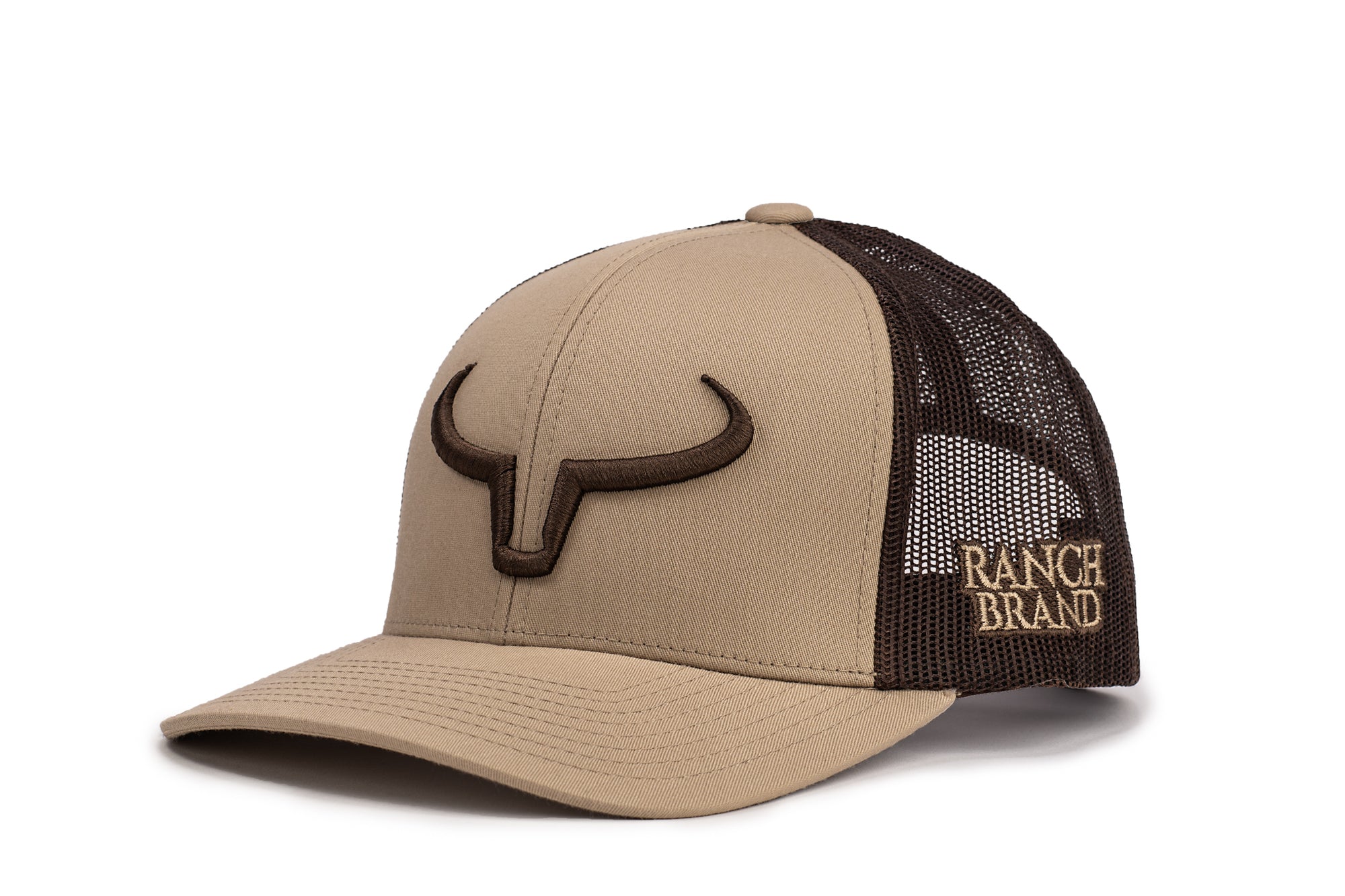 Rancher | Beige & Mesh Brun | Logo Brun