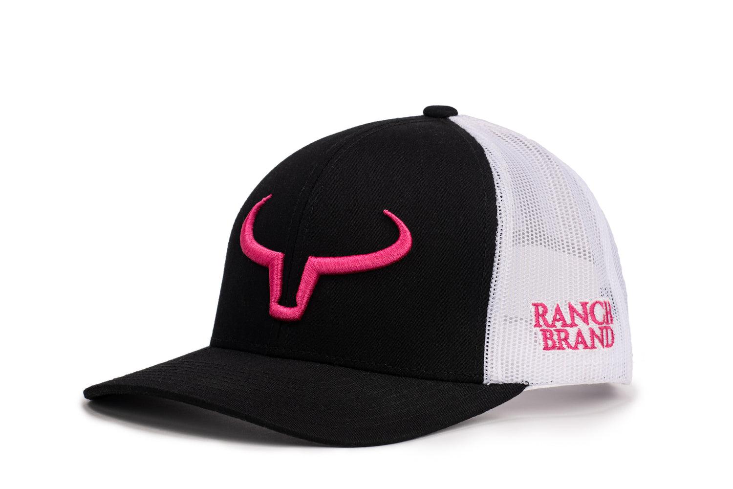 Rancher | Noir &amp; Mesh Blanc | Logo Rose