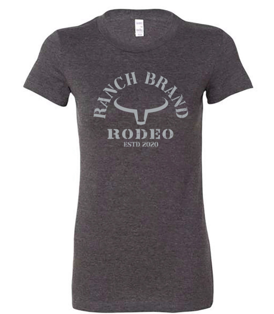 Ranch Brand | Rodeo Woman | Dark Gray logo Gray