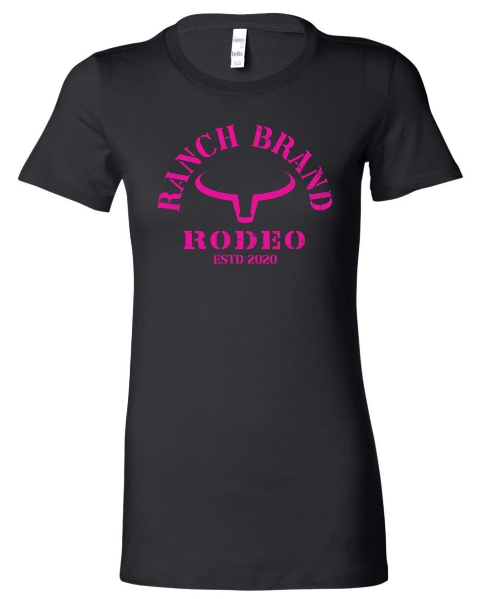 Ranch Brand | Rodeo Femme | Noir logo Rose
