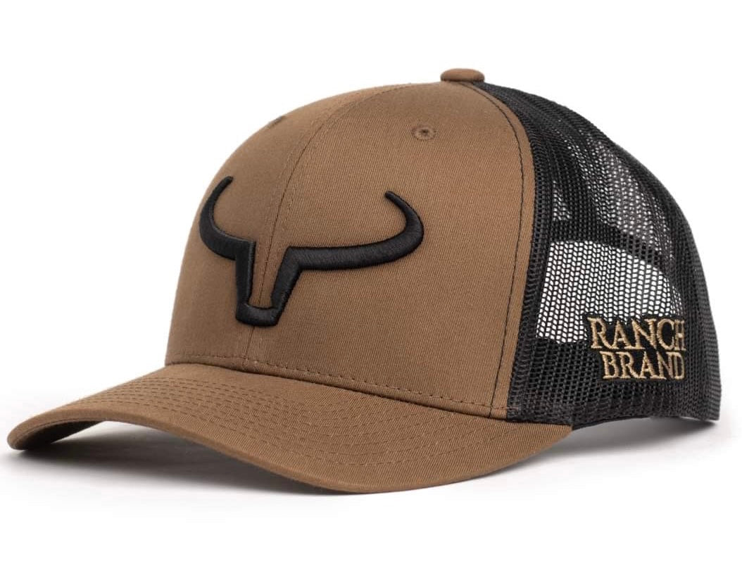 Rancher | Brown Coyote &amp; Black Mesh | Black Logo