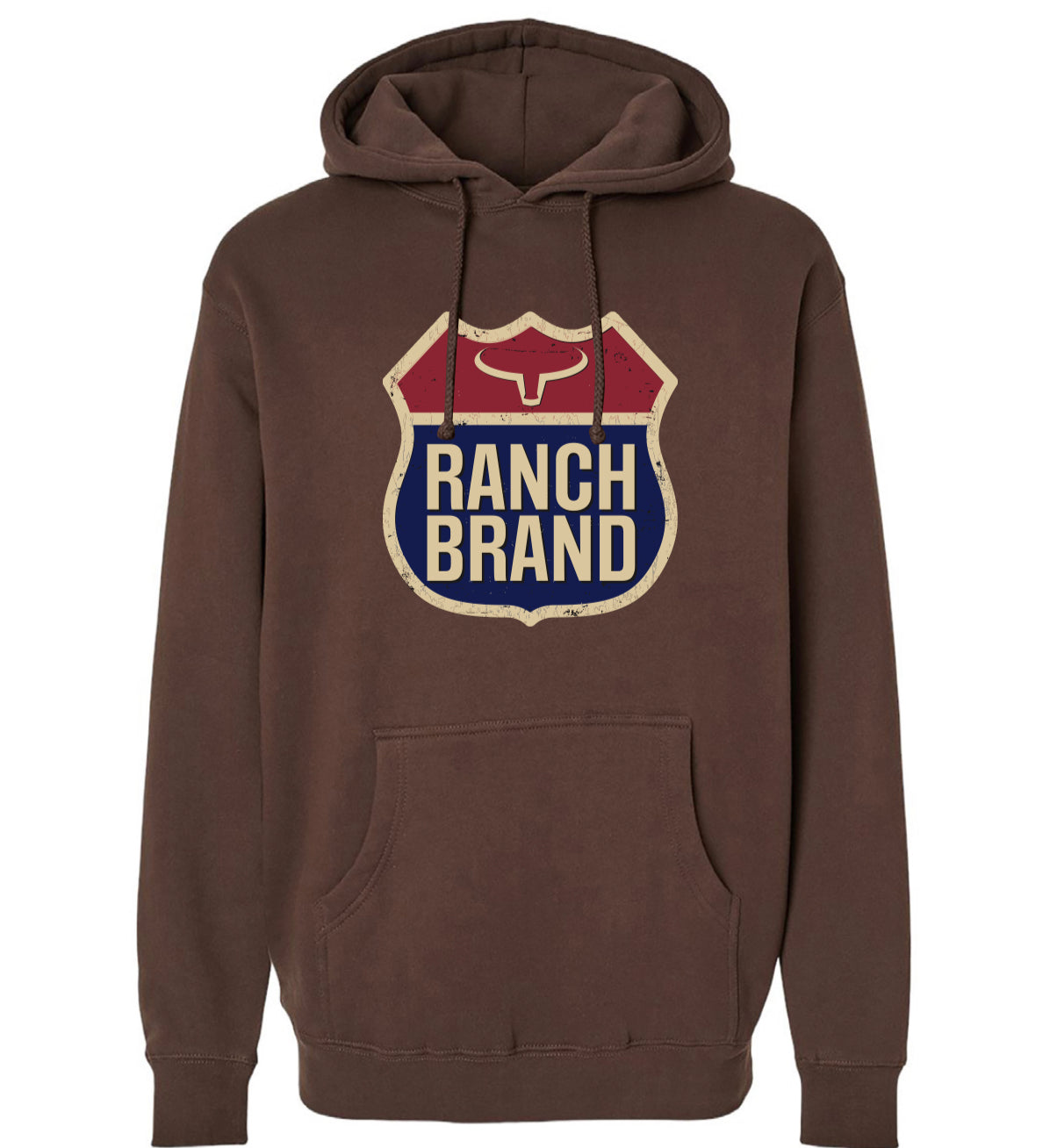 Ranch Brand | Hoodie Unisexe Highway  | Brun