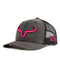 Rancher | Dark Gray & Black Mesh | Raspberry Logo