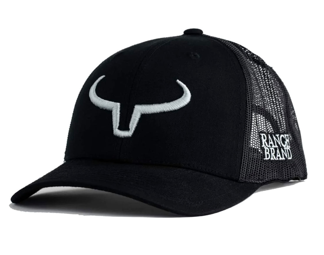 Rancher Enfant | Noir &amp; Mesh Noir | Logo Silver