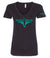 Ranch Brand | Cow 1 Woman | Black & Turquoise