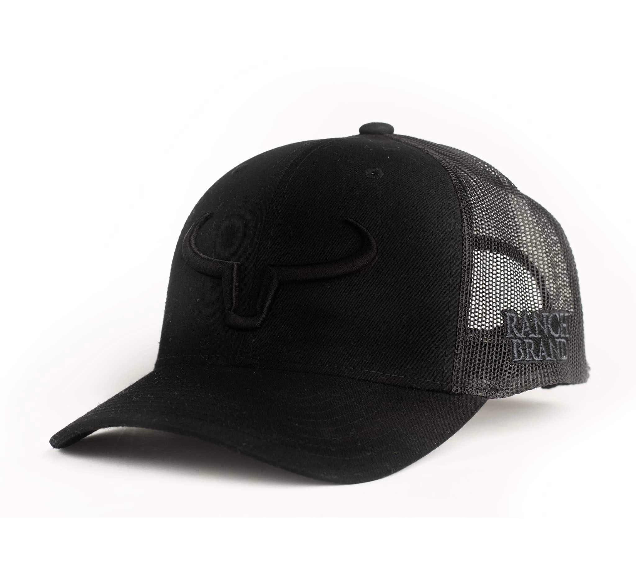 Rancher | Black &amp; Mesh Black | Black Logo