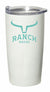 Ranch Brand | Insulated Glass | White & Turquoise
