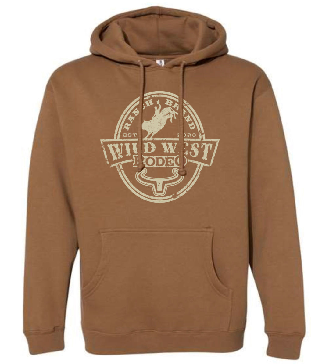 Ranch Brand | Unisex Wild West Hoodie | Saddle &amp; Beige