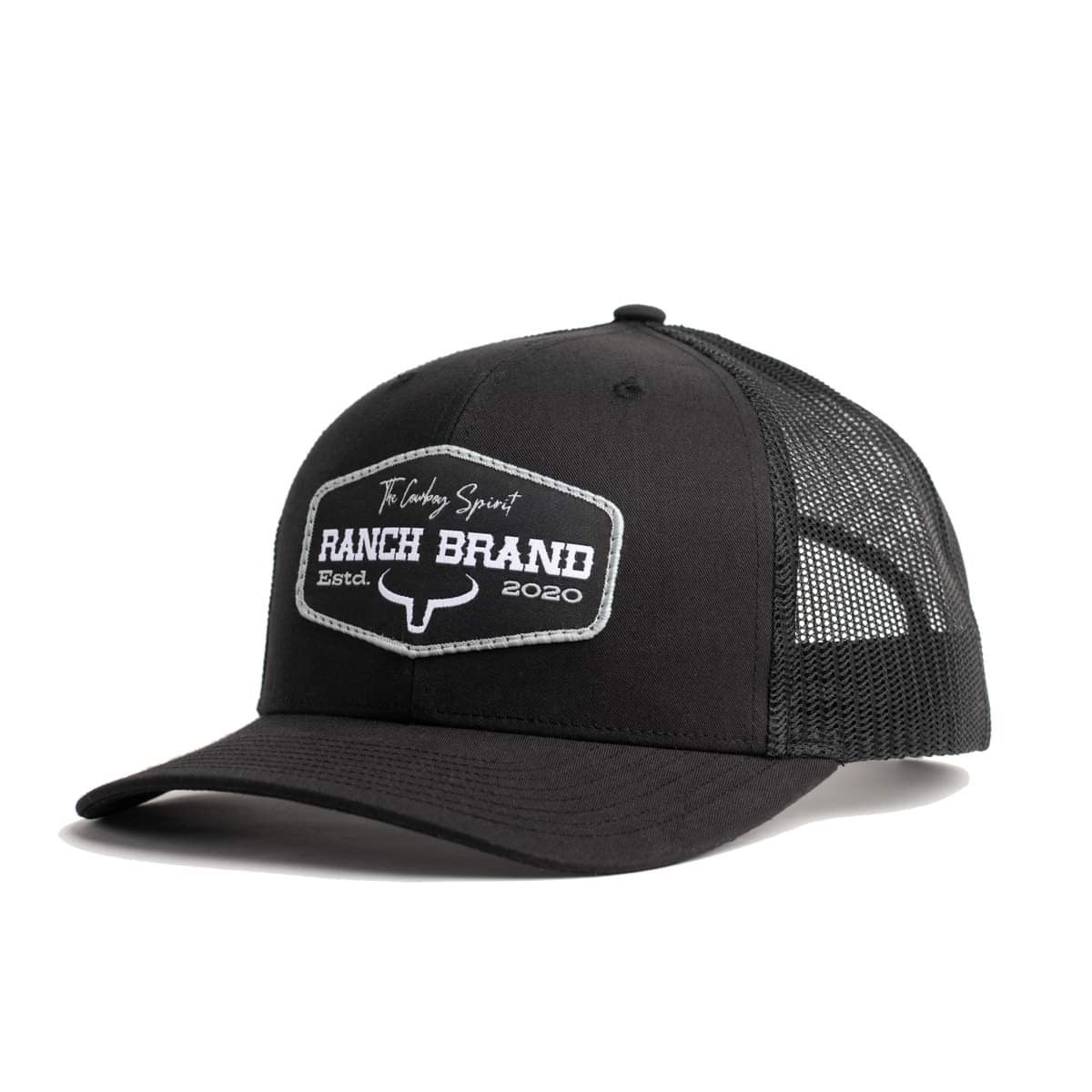 Patch Ranch | Black & Black Mesh | Silver logo