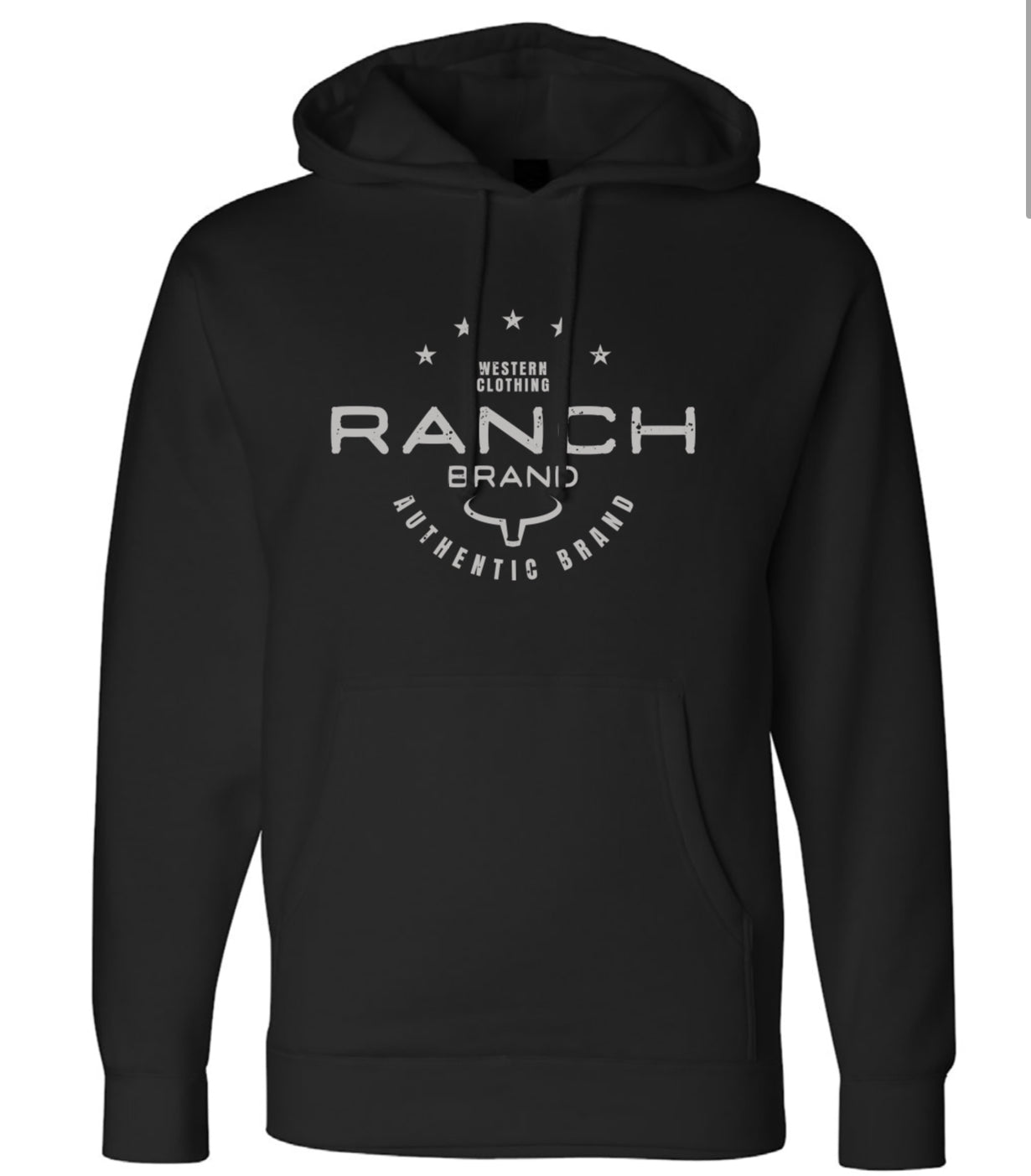 Ranch Brand | Hoodie Unisexe Authentic  | Noir &amp; Gris